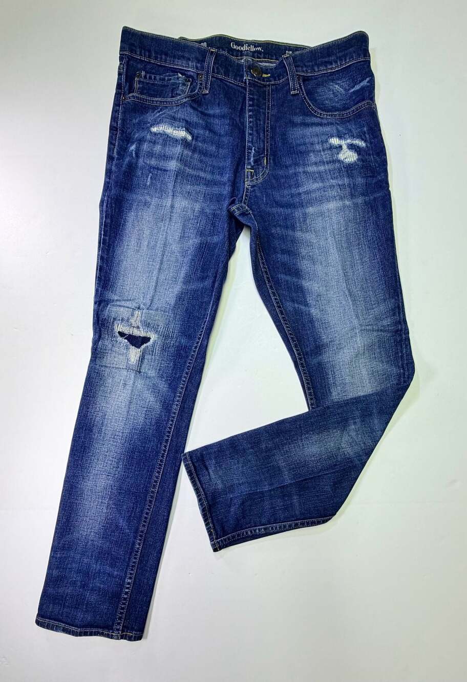 Goodfellow & Co Slim Fit Jeans 33x30 Distressed Denim